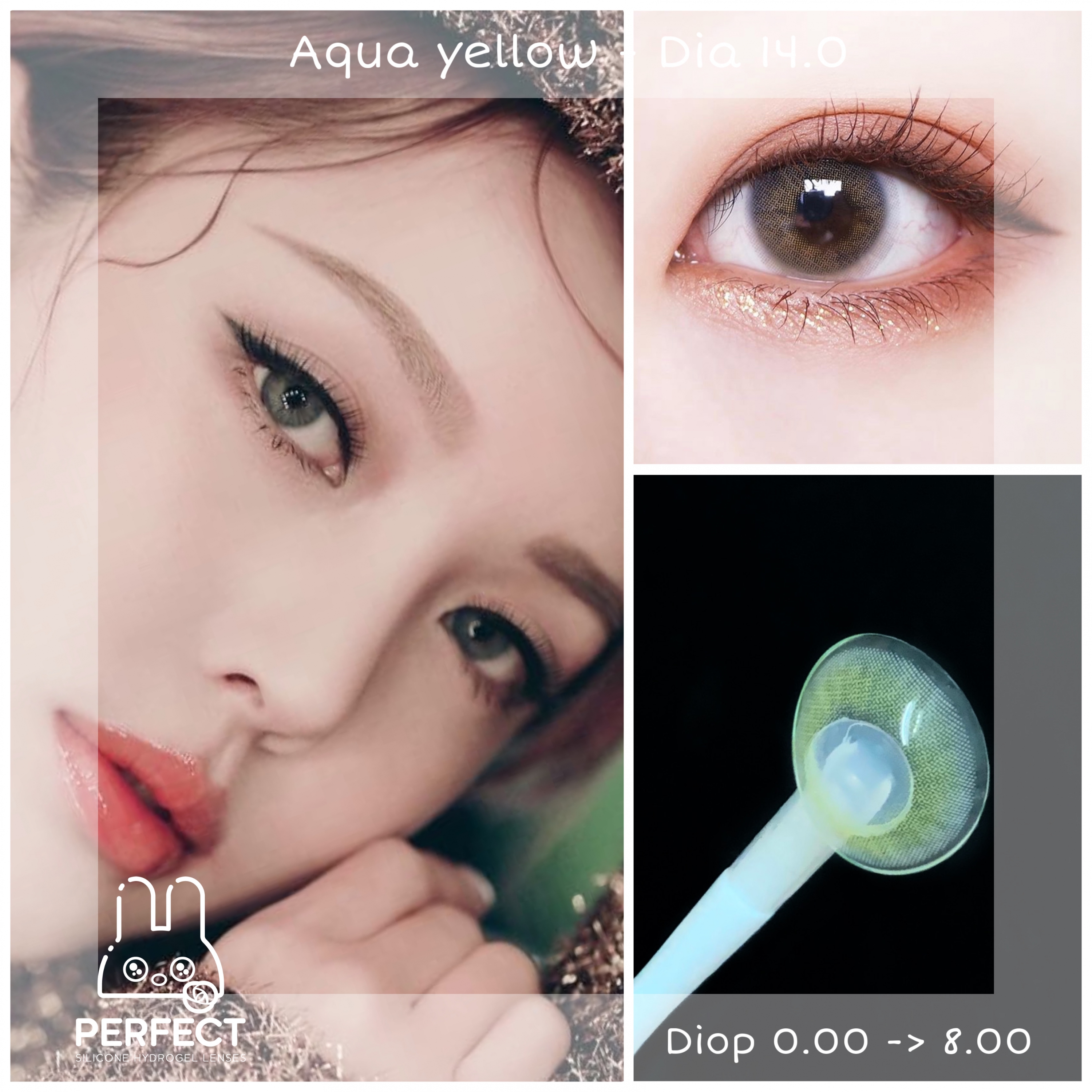Aqua Yellow Lens (Giá 1 Chiếc)