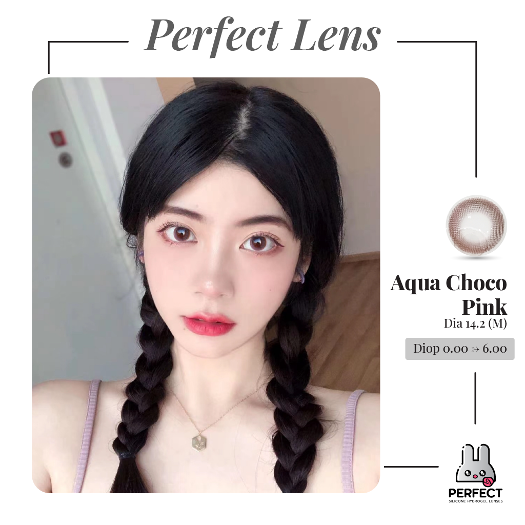 Aqua Choco Pink Lens (Giá 1 Chiếc)