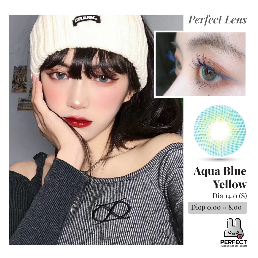 Aqua Yellow Blue Lens (Giá 1 Chiếc)