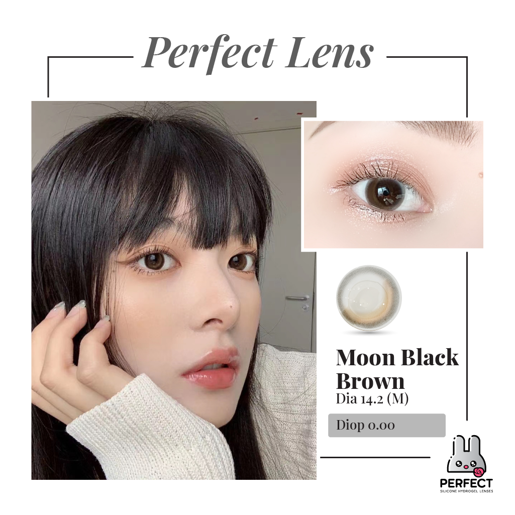 Moon Black Brown Lens (Giá 1 Chiếc)